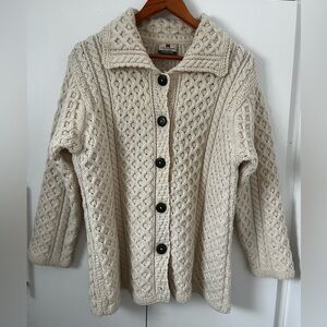 Irish Cream Cable Knit Sweater